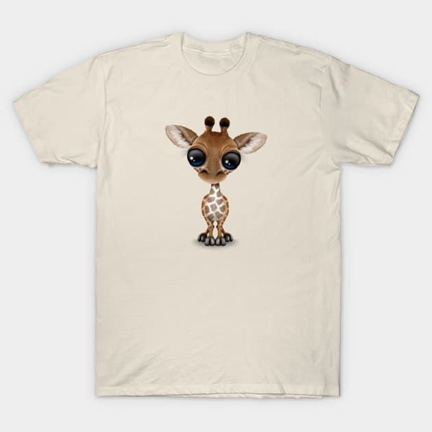 Cute Curious Baby Giraffe T-Shirt by jeffbartels